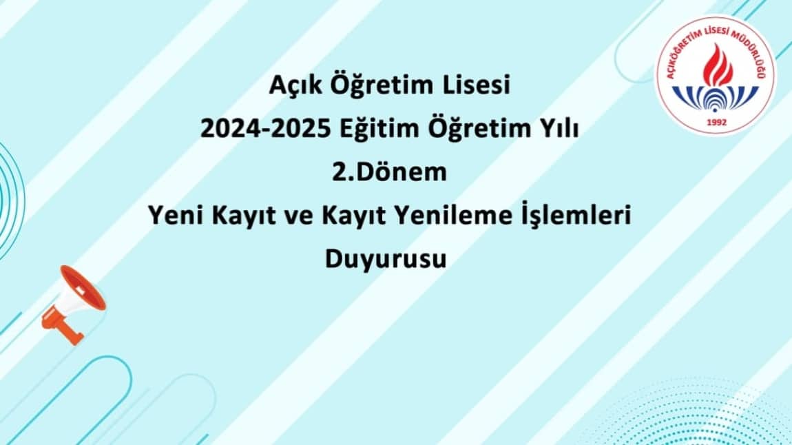 ÖĞRENCİLERİMİZİN DİKKATİNE !!!!