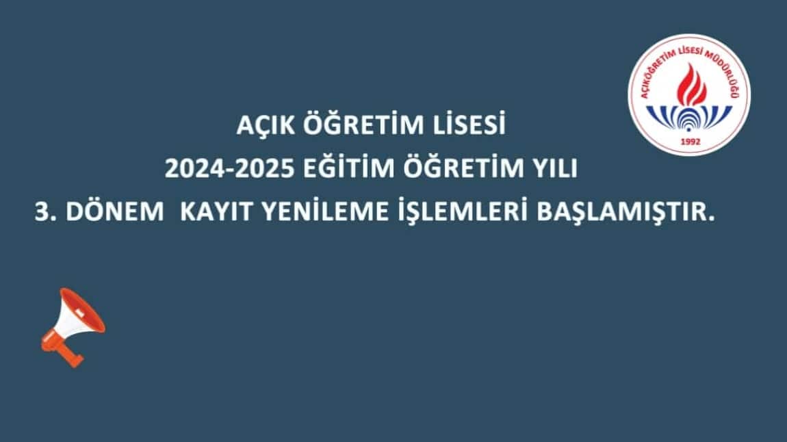 ÖNEMLİ DUYURU